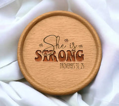 She Is Strong Proverbs 3125 Retro Christian SVG Design SVG