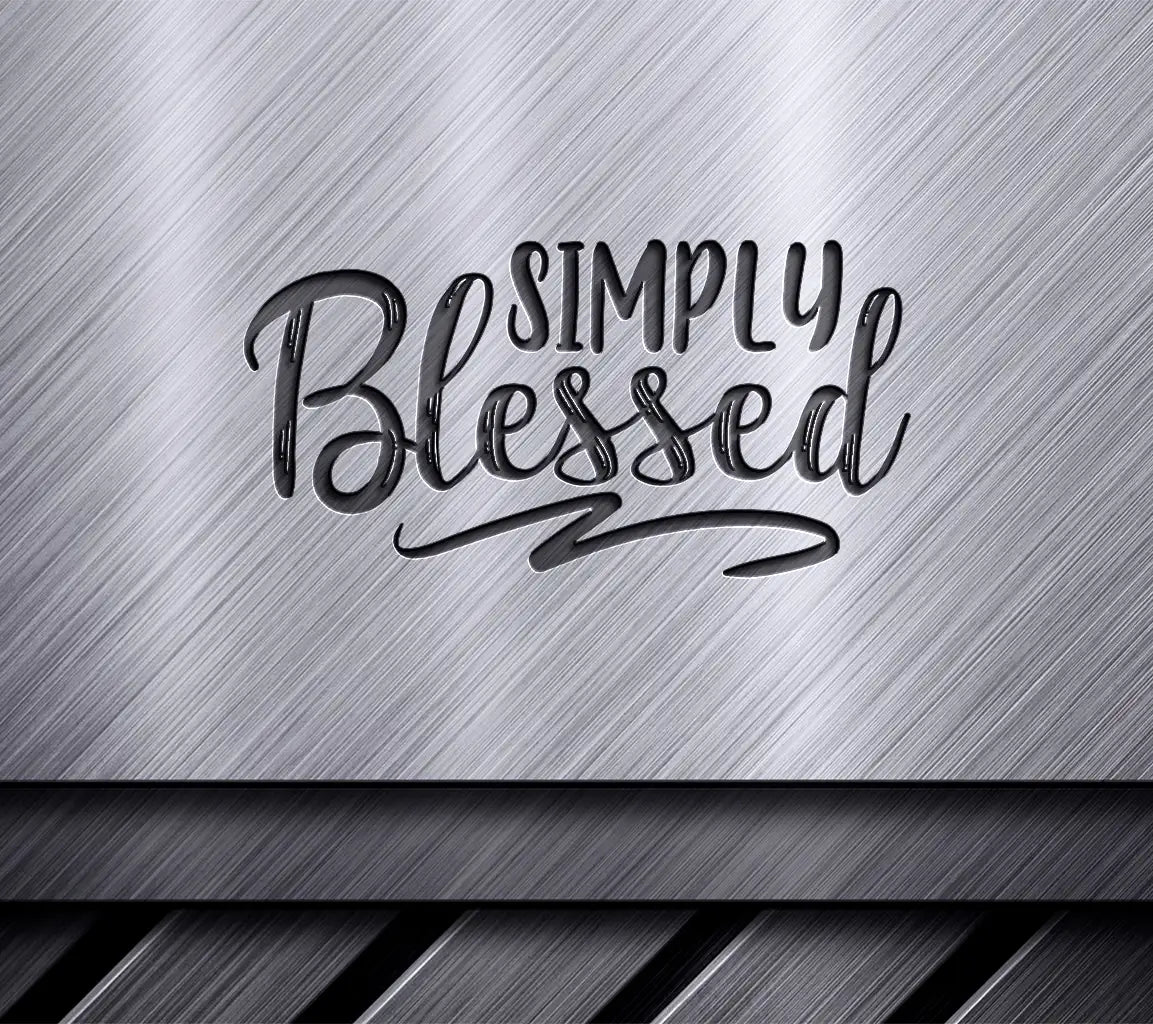 Retro Christian Simply Blessed  SVG Design SVG