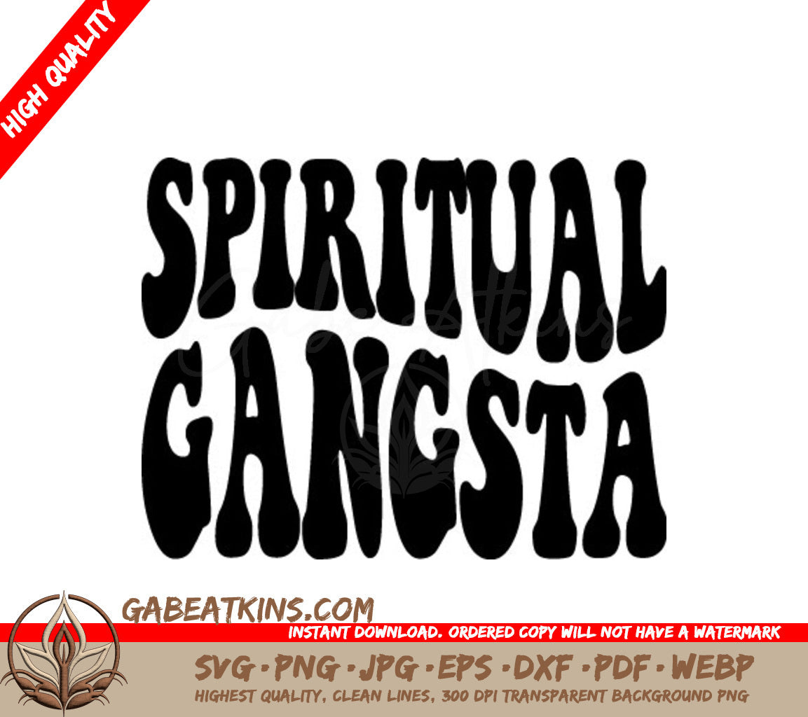 Retro Christian Spiritual Gangsta SVG Design -  SVG