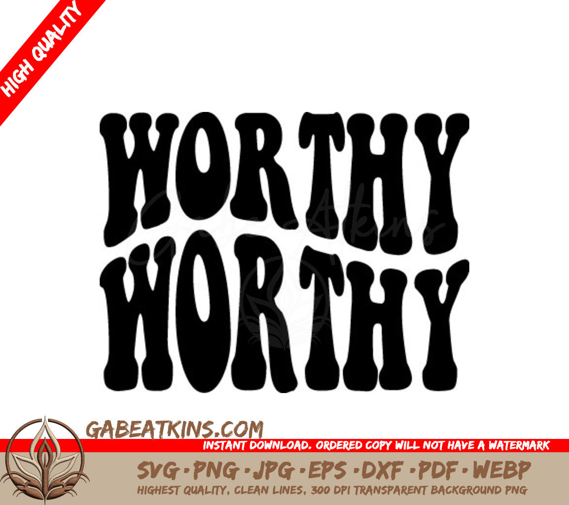 Retro Christian Worthy Worthy  Design SVG SVG