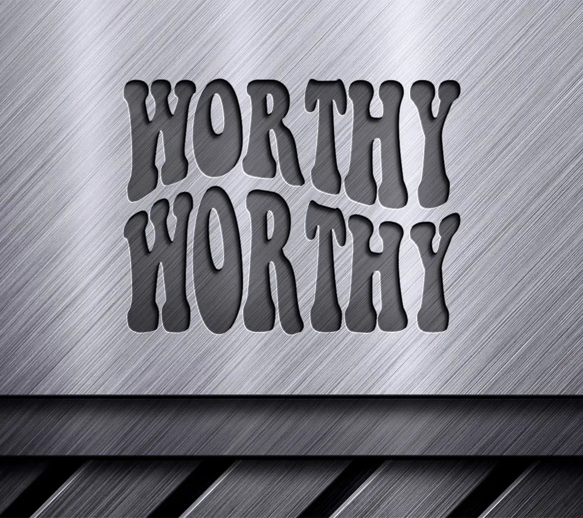 Retro Christian Worthy Worthy  Design SVG SVG