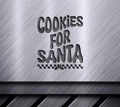 Retro Christmas Cookies for Santa SVG - Green & Red Sign SVG