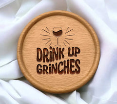 Retro Christmas Drink Up Grinches SVG Illustration SVG