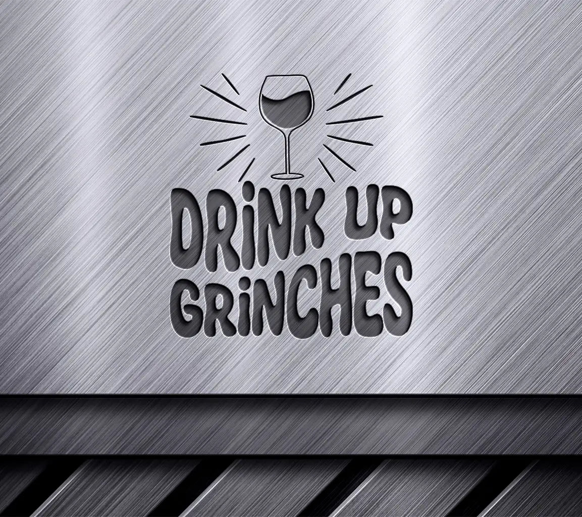 Retro Christmas Drink Up Grinches SVG Illustration SVG