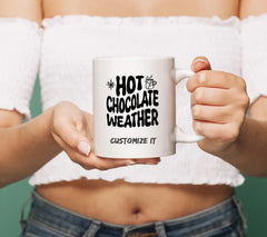 Retro Christmas Hot Chocolate Weather SVG Cut File SVG