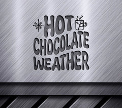 Retro Christmas Hot Chocolate Weather SVG Cut File SVG