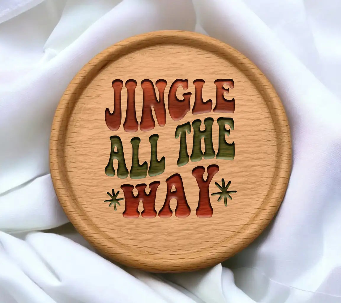 Retro Christmas Jingle All The Way SVG Poster SVG