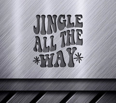 Retro Christmas Jingle All The Way SVG Poster SVG