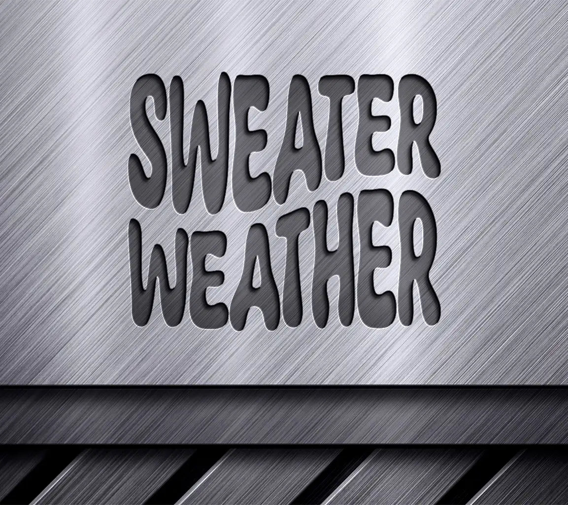 Retro Christmas Sweater Weather SVG Design -  SVG