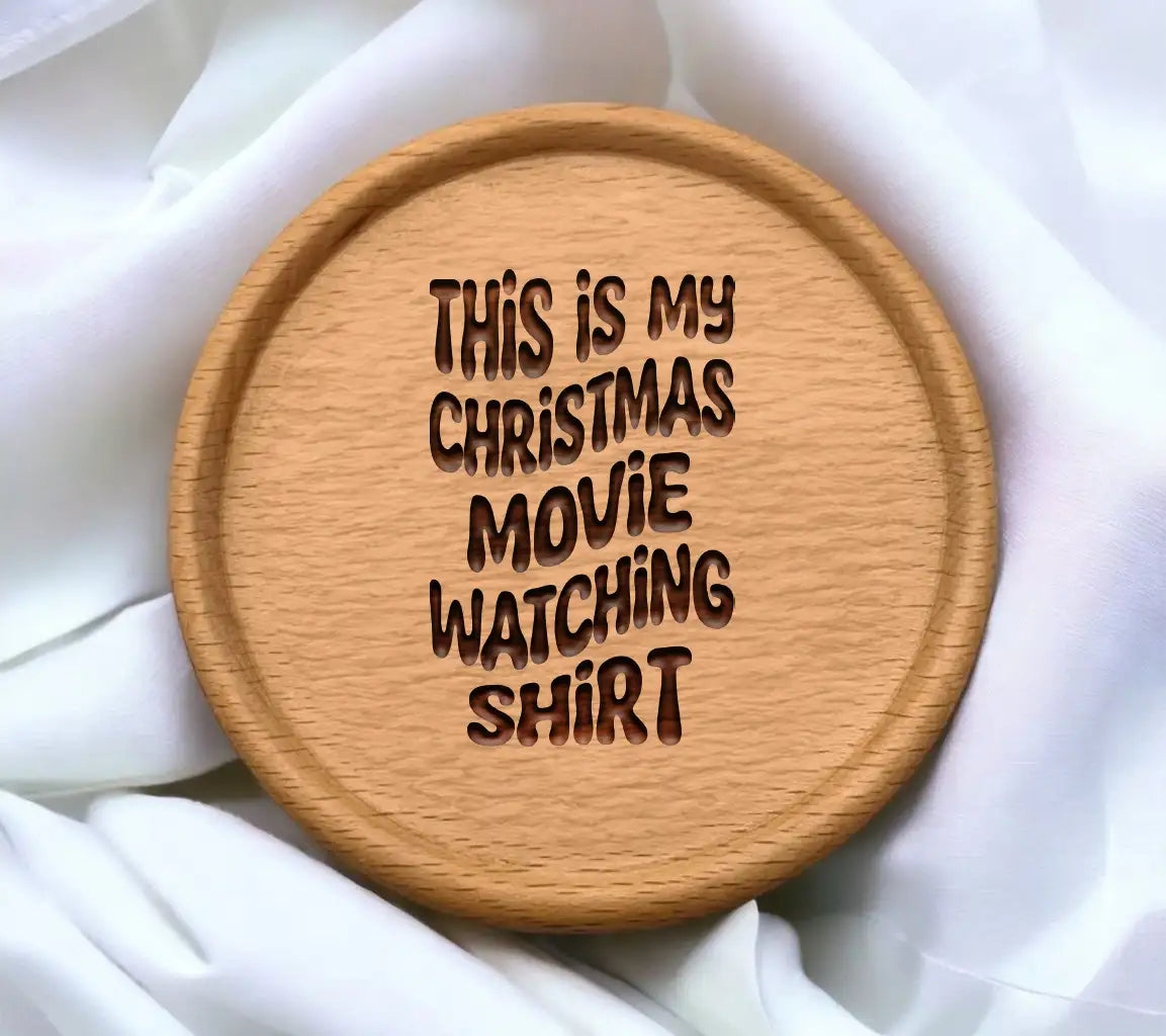 Retro Christmas Movie Watching SVG Design SVG