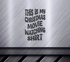 Retro Christmas Movie Watching SVG Design SVG