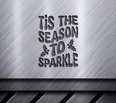 Retro Christmas Tis The Season To Sparkle SVG Cut File SVG