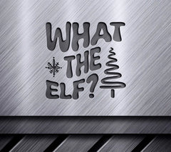 Retro Christmas What The Elf SVG Cut File SVG