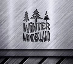 Retro Winter Wonderland SVG - White Background SVG