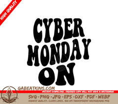 Retro  Cyber Monday Design SVG SVG