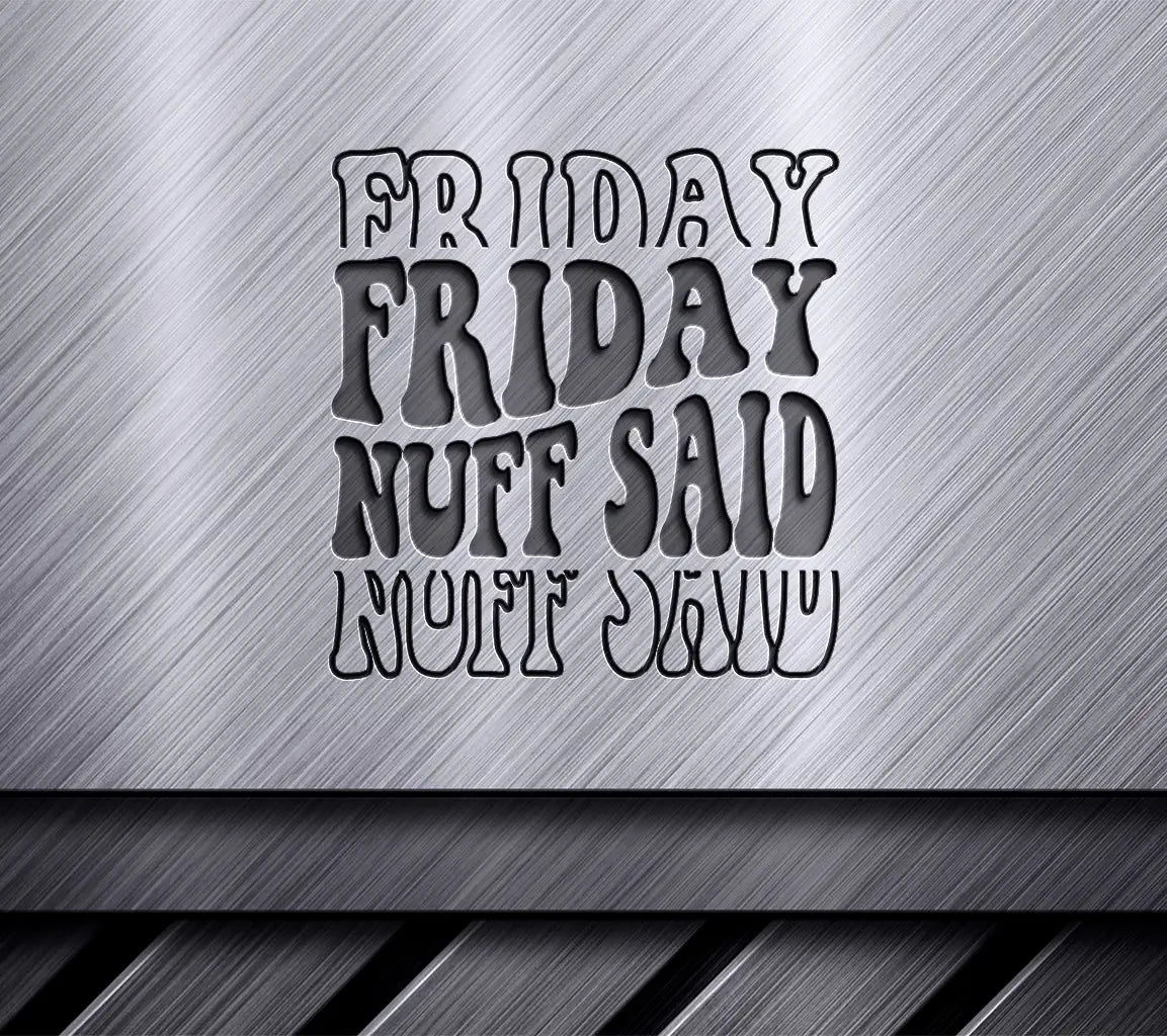 Retro Cyber Monday Friday Nuff Said SVG Poster SVG