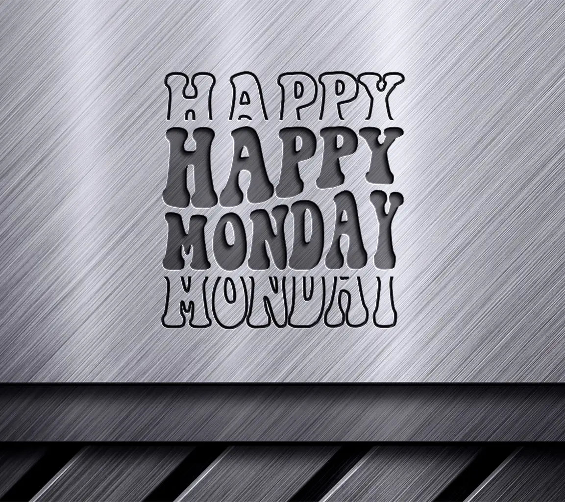 Retro Cyber Monday Happy Monday SVG Design SVG