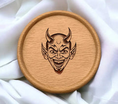 Retro Devil Face SVG -  Scary Devil Illustration SVG