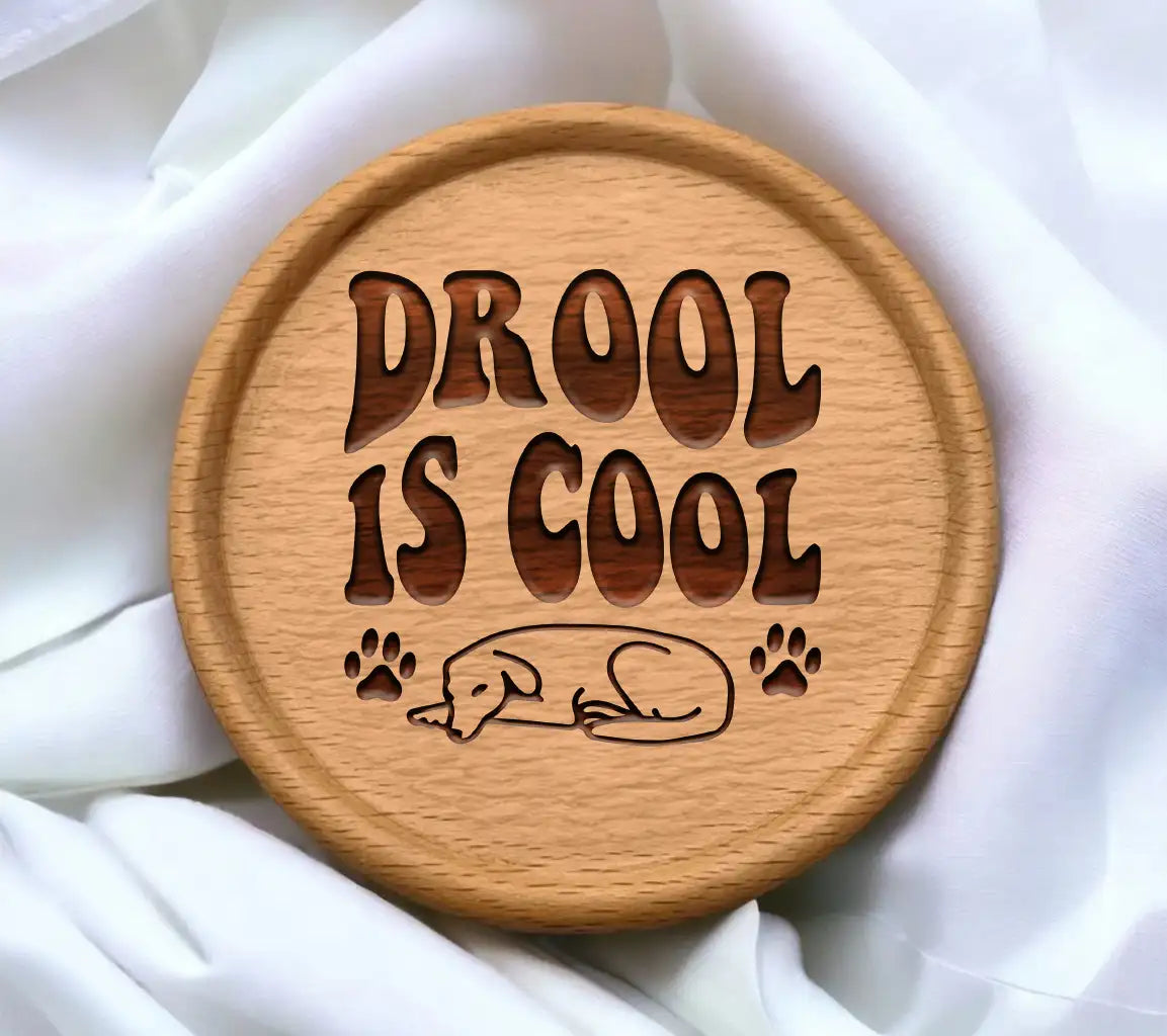 Retro Dog Drool Is Cool SVG -  Drawing SVG