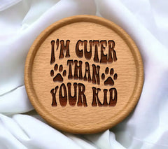 Im Cuter Than Your Kid -  Retro Dog SVG SVG