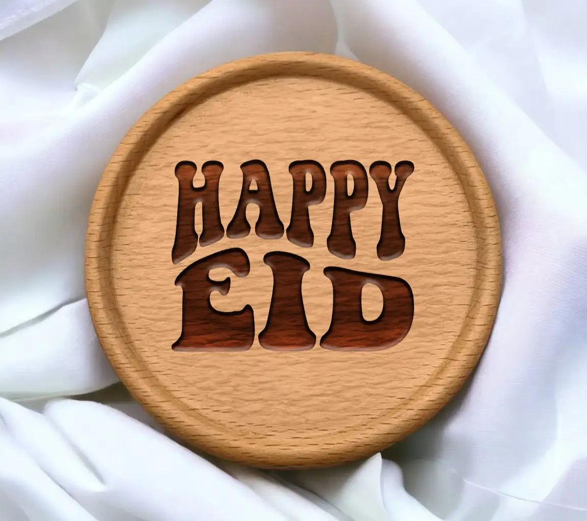 Retro  Happy Eid Silhouette SVG SVG