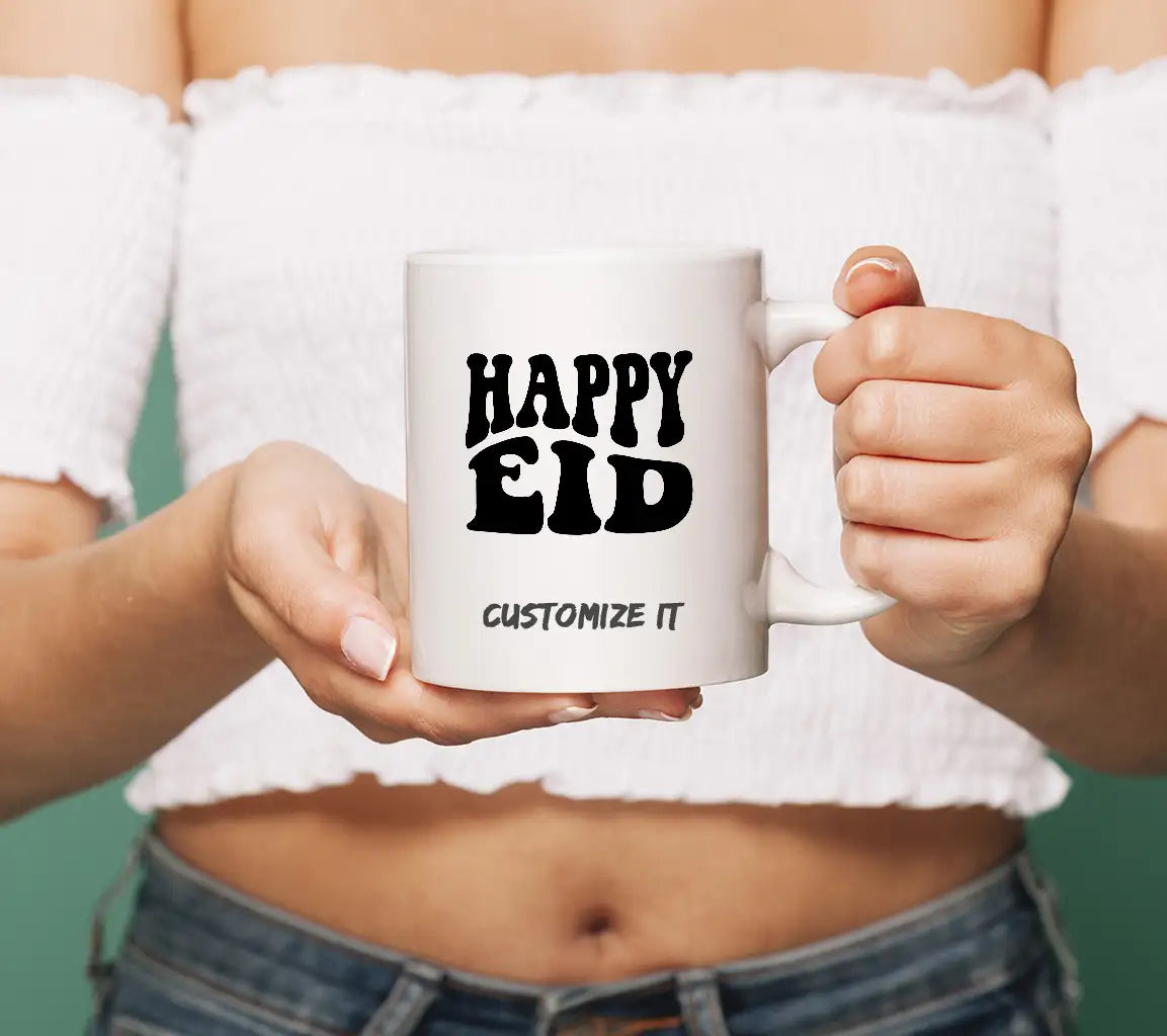 Retro  Happy Eid Silhouette SVG SVG