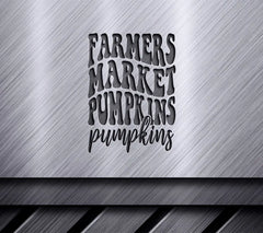 Retro Fall Farmers Market Pumpkins SVG -  Sign SVG