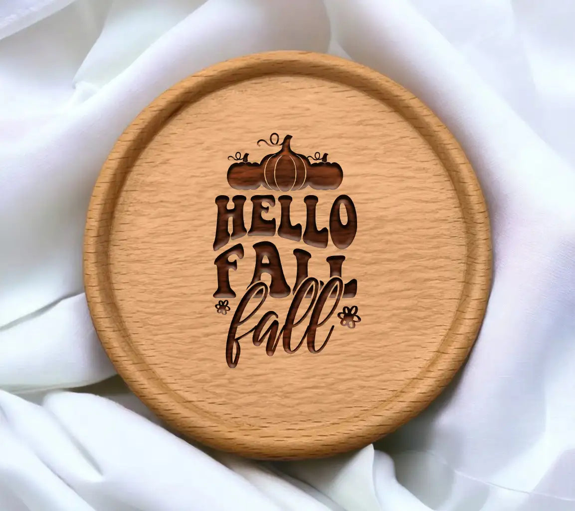  Retro Fall Hello Fall SVG with Pumpkins & Flowers SVG