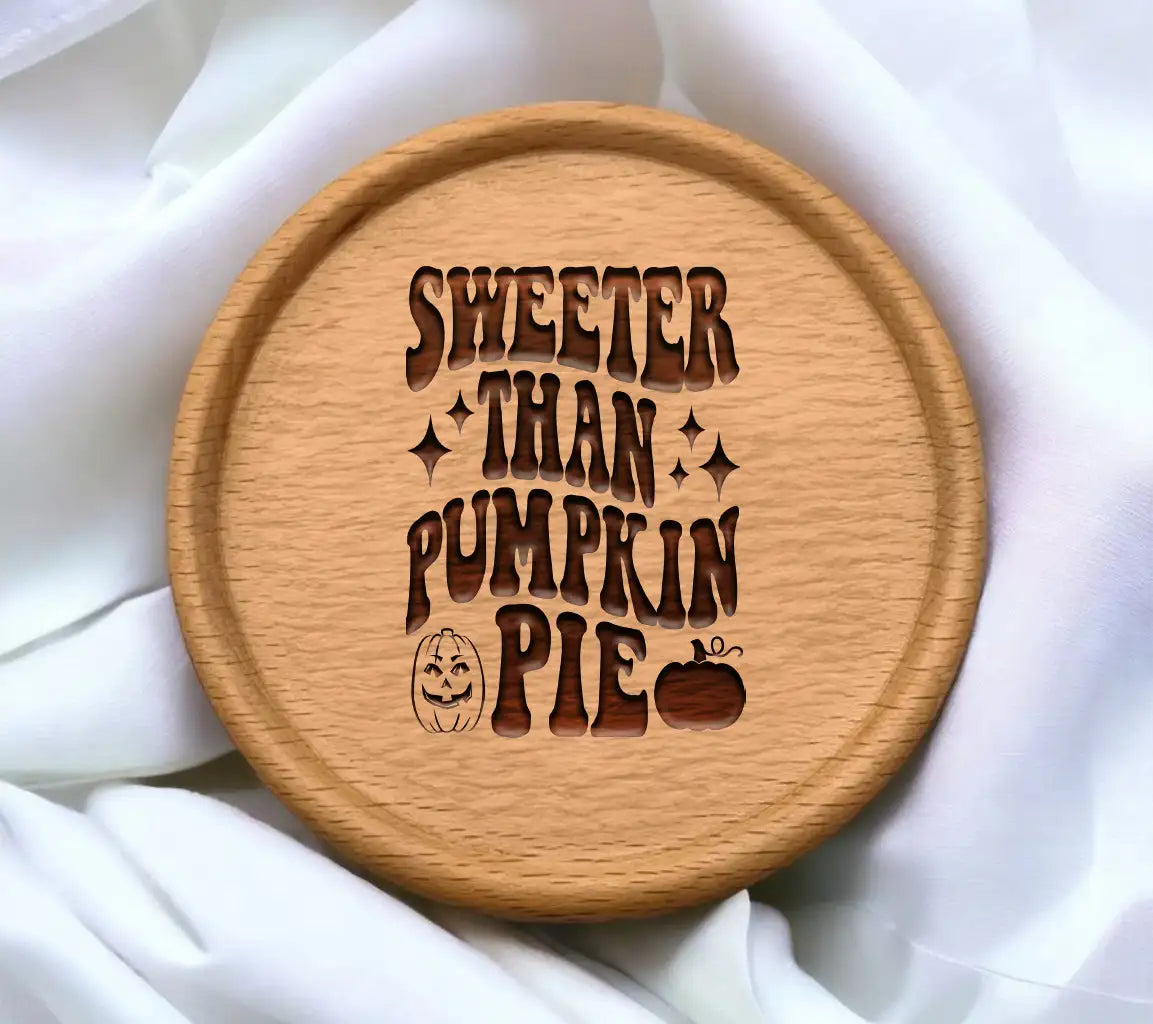 Retro Fall Pumpkin Pie SVG - Sweeter Than Pumpkin Pie Sign SVG