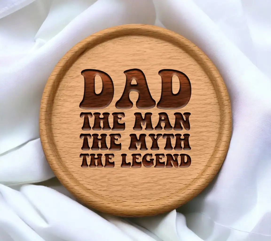 Papa Heart SVG - Retro Fathers Day Design SVG