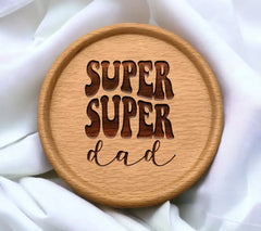 Retro Super Dad SVG Design -  Super Super Dad Design SVG