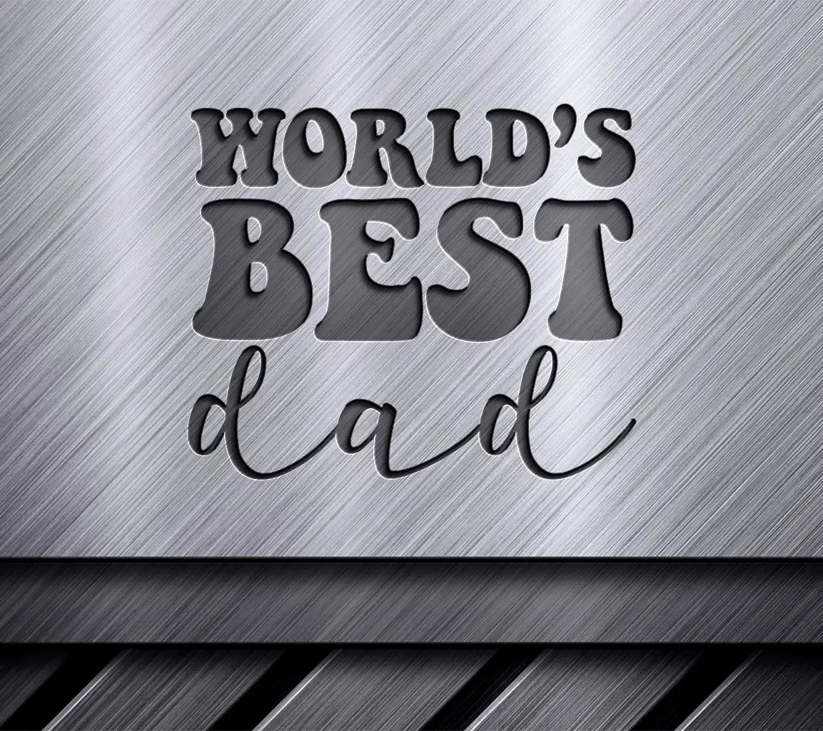 Retro Worlds Best Dad SVG Design -  SVG