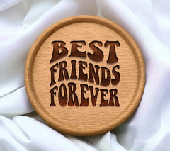 Best Friends Forever Retro SVG -  Image SVG