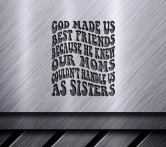 God Made Us Best Friends SVG - Retro Friendship Design SVG