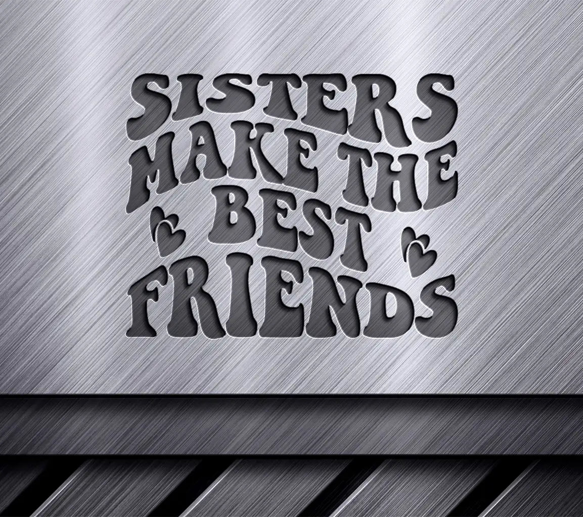 Retro Besties SVG Cut File -  SVG