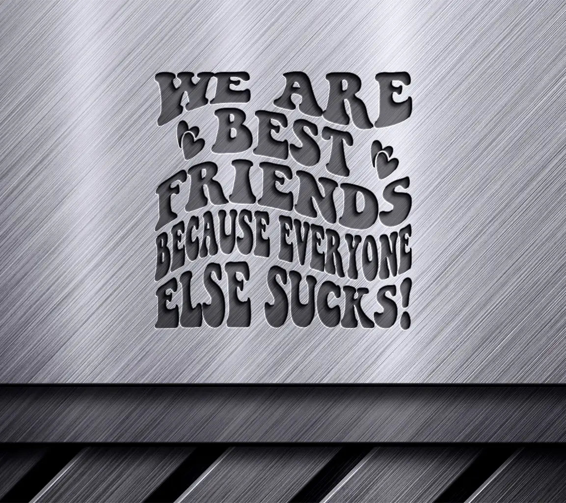 Retro Besties SVG Cut File -  SVG