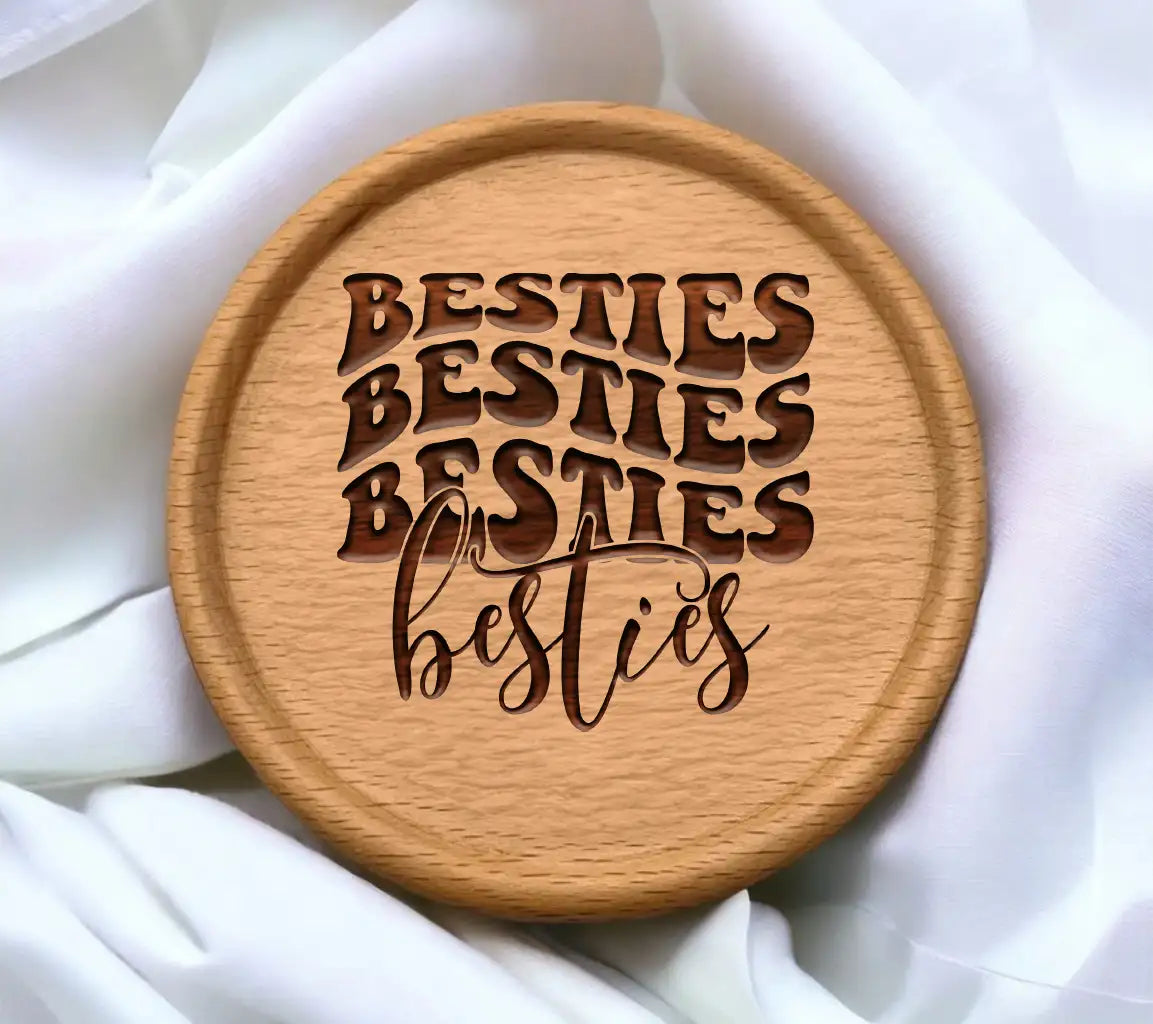 Retro Besties SVG Cut File -  SVG