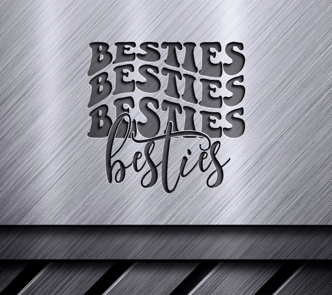 Retro Besties SVG Cut File -  SVG