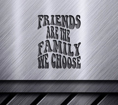 Friends Are The Family We Choose Retro  SVG Poster SVG