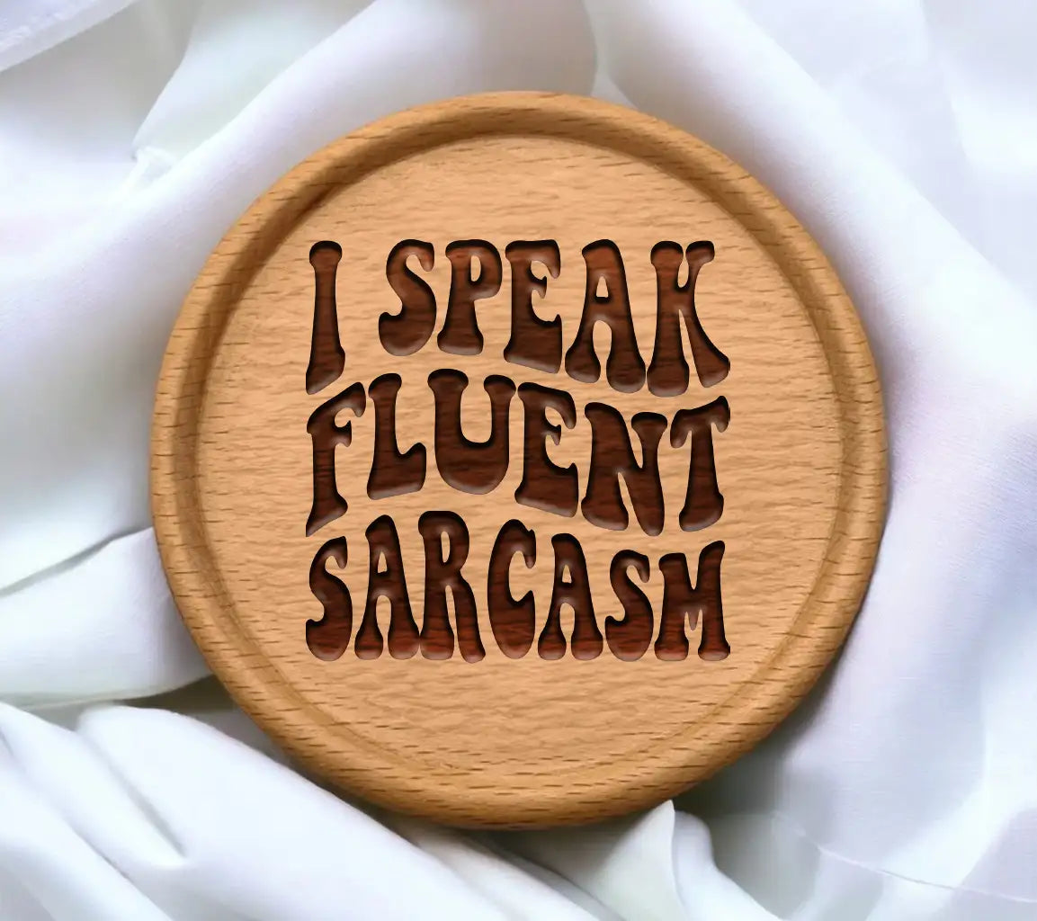 ##  I Speak Fluent Sarcasm  Retro Funny SVG SVG