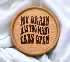 ## My Brain Has Too Many Tabs Open -  Retro SVG SVG