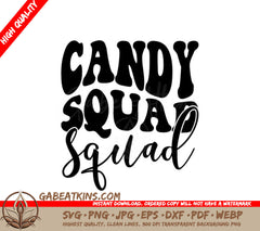 Retro Halloween Candy Squad SVG Design -  SVG