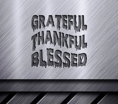 Grateful Thankful Blessed Retro Halloween SVG Design SVG