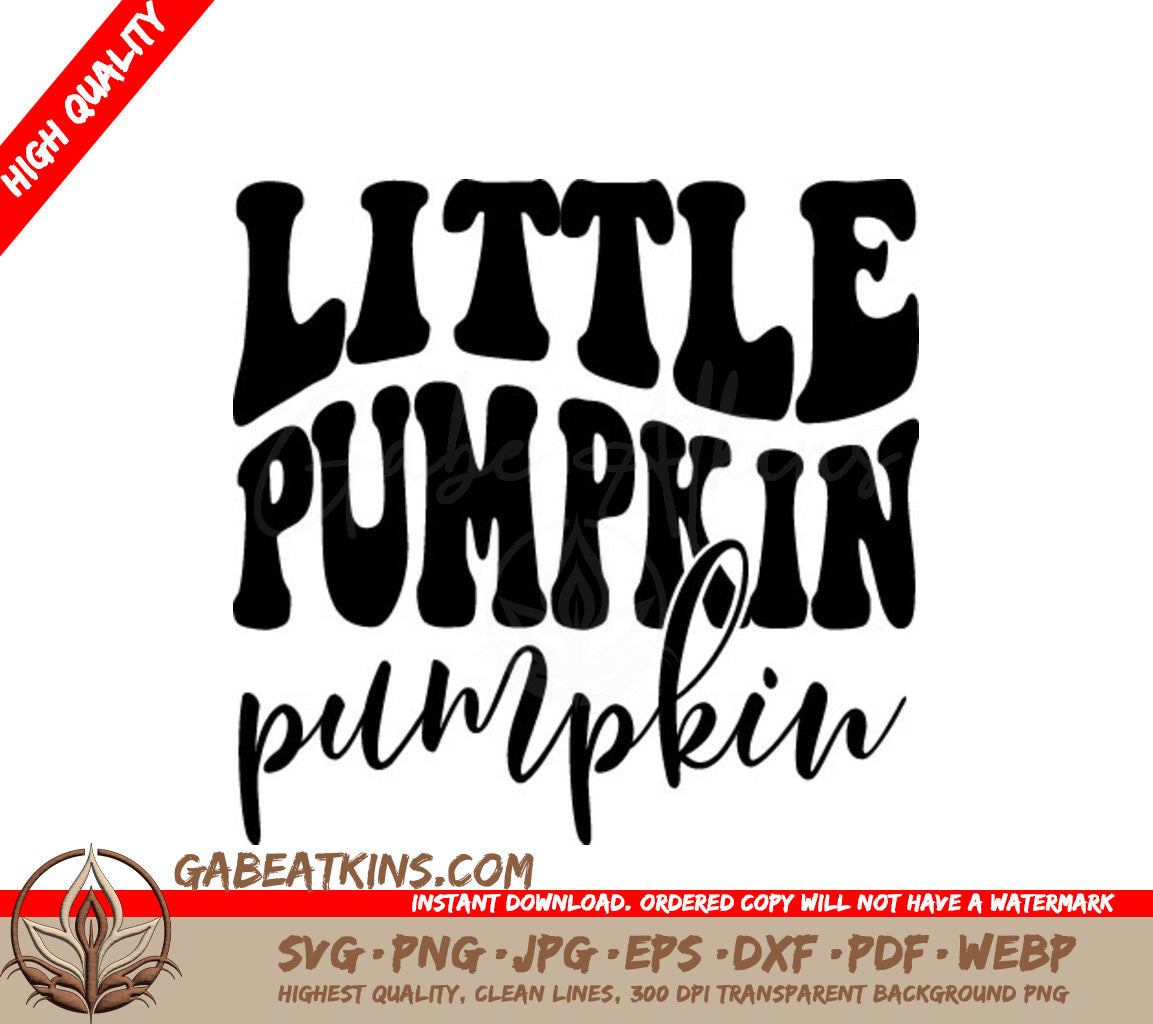 Retro Halloween Little Pumpkin SVG Design -  SVG