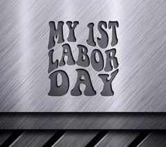 My First Labor Day Silhouette SVG - Retro Design SVG