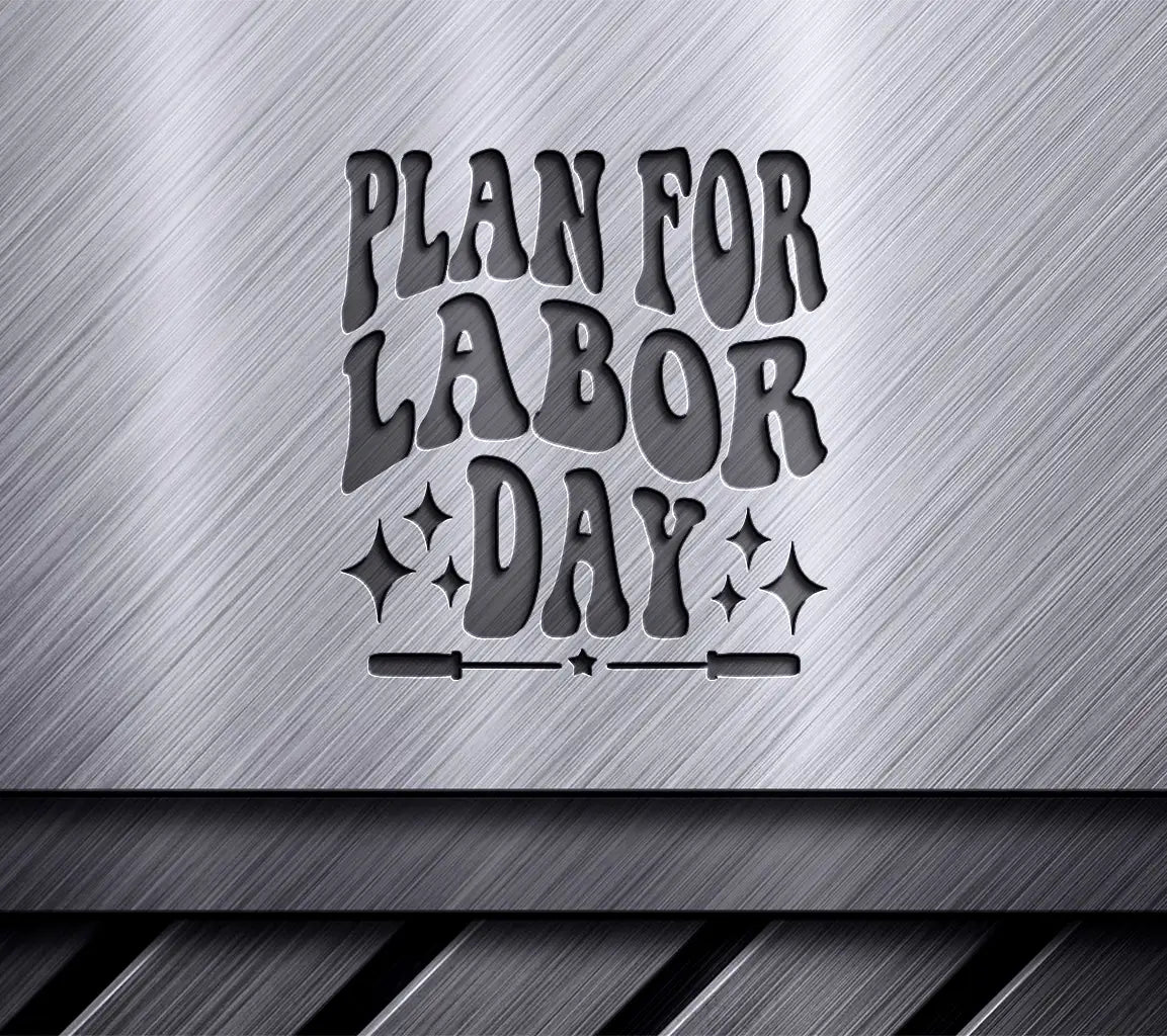 Retro Red & Blue Plan For Labor Day SVG SVG