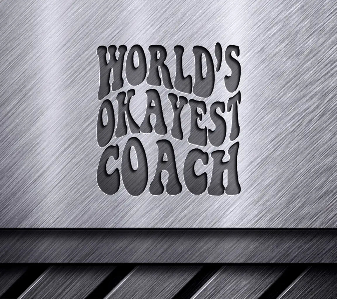 Worlds Okayest Coach  Retro SVG SVG