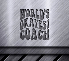 Worlds Okayest Coach  Retro SVG SVG