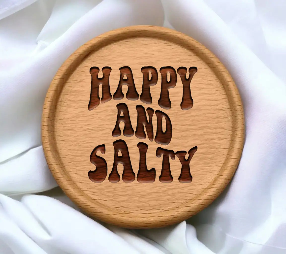 Retro Summer Happy & Salty SVG Design -  SVG