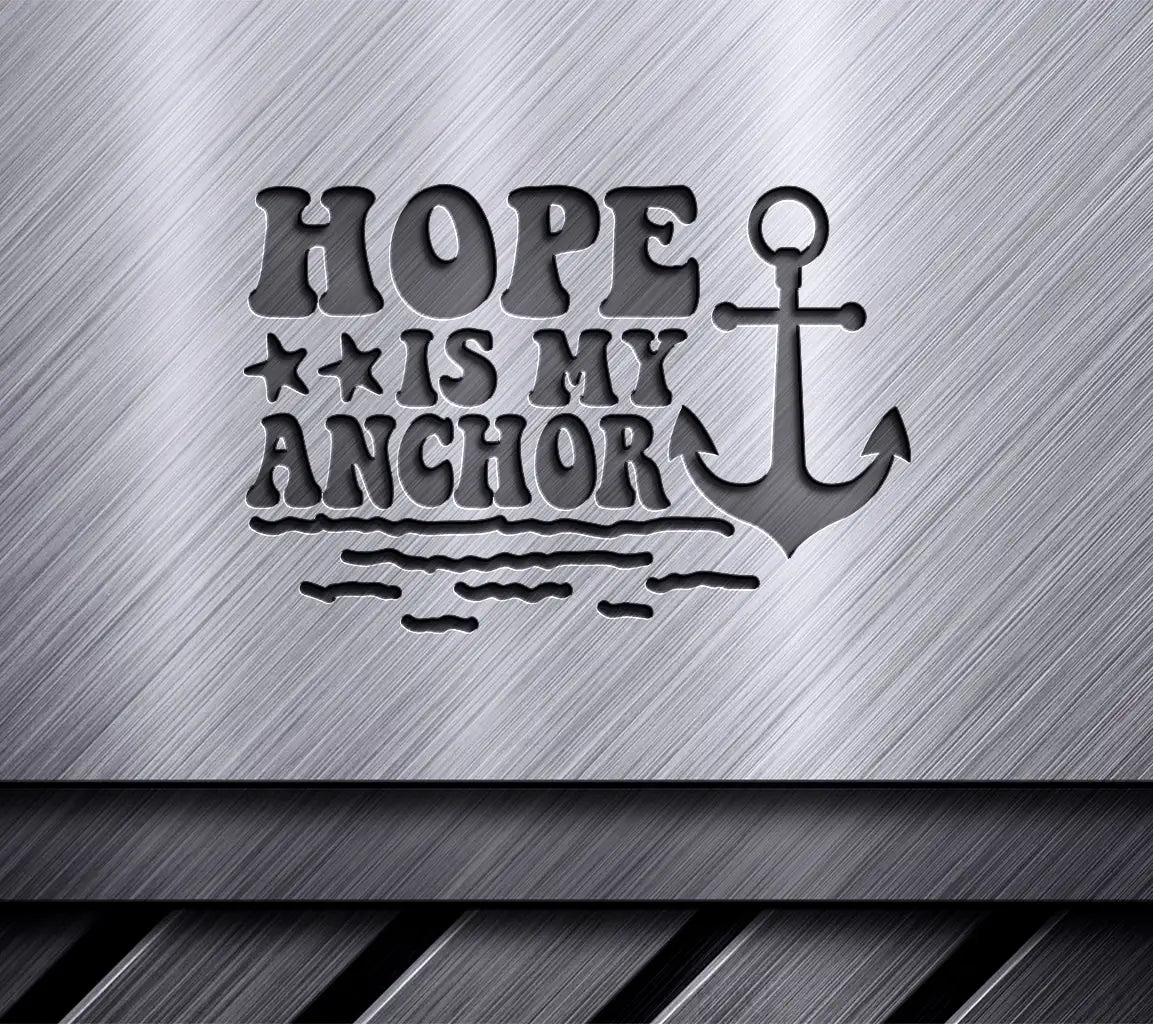 Hope Is My Anchor  Retro Summer SVG SVG